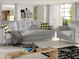 Canapea cu fotoliu stilată cu maxim confort