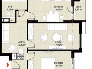Apartament cu 2 camere,  Telecentru,  Chișinău,  Chișinău mun. foto 0