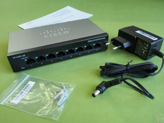 8-port Desktop Switch Сisco SF100D-08 - Noi cu garantie 2 ani (transfer /card /cash) foto 7