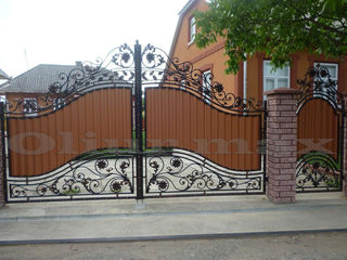Balustrade, porți , garduri,  copertine, gratii,  uși metalice și alte confecții din fier.
