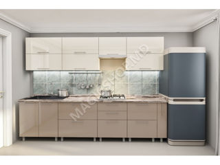 Bucătărie modulară Quadro 3.0 m cu fațadă MDF (High Gloss) - livrare, credit !!! foto 7