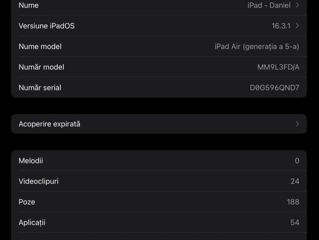 Vând sau schimb Ipad Air a 5-a generație 2022 foto 3