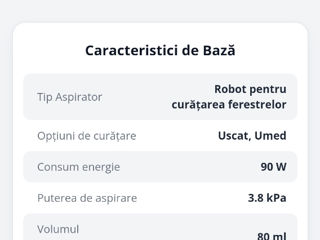 Robot pentru curățarea ferestrelor HUTT W8, Alb foto 3