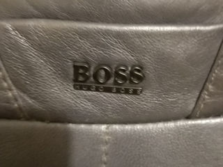 Jachetă din piele Hugo Boss. foto 3
