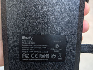 IEsafy Portable Solar Power Bank Charger YD-820S Lithium Ion Battery foto 3