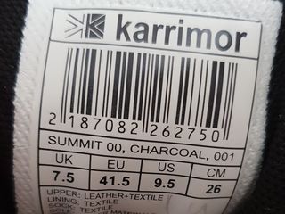 Кроссовки оригинал Karrimor 40 размер foto 3