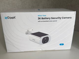 Camere de securitate solare iGeek 2K pentru exterior fără fir, panou solar integrat foto 9