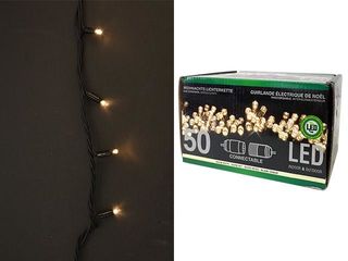Luminite De Craciun "Fir" 50Led Alb-Cald, 4.9M, In/Out