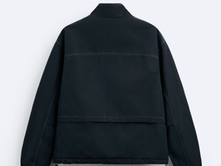 Scurta Zara Contrast Topstitching Jacket foto 2