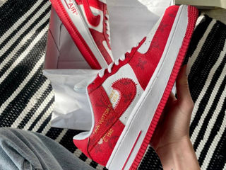 Nike Air Force 1 Low x Louis Vuitton By Virgil Abloh White/RedWomen's foto 4