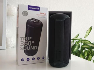 Колонка Tronsmart element T6 Plus UPGRADED BLACK (40W, 6600mAh, NFC, USB Type-C, AUX, MicroSD)