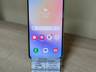 Samsung Galaxy A34  6/128 Gb    2690 lei