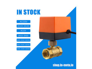 Electric Motorized Ball Valve DN15 (1/2") Шаровый кран с электроприводом foto 3