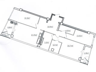 Apartament cu 3 camere, 114 m², Râșcani, Chișinău foto 5