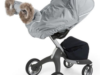 Vand accesorii carucior Stokke Xplory(plasa insecte,adaptoare scoica,husa pt picioruse, winter kit)