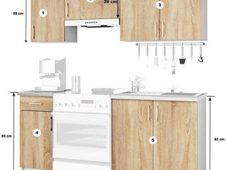 Bucătărie modernă calitativă și spațioasă foto 4