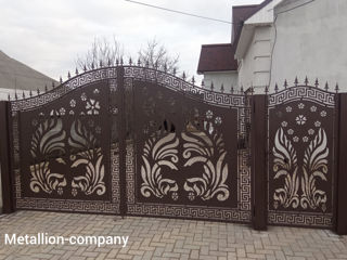 Porți și garduri metalice traforate direct de la producator foto 15