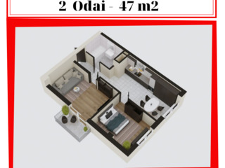 Apartament - 2 odai - 28 499 euro ! foto 9