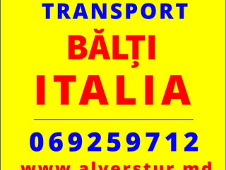 Transport pasageri Moldova-Italia din tot Nordul Moldovei !!! foto 3