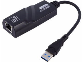 Сетевой адаптер USB Cетевой переходник USB-LAN, Ethernet адаптер, RJ45 1000 Мбит/с