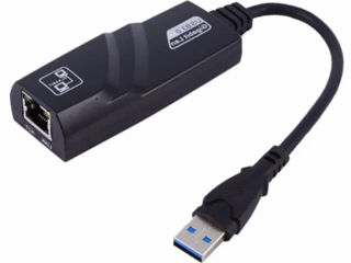 Сетевой адаптер USB Cетевой переходник USB-LAN, Ethernet адаптер, RJ45 1000 Мбит/с foto 1