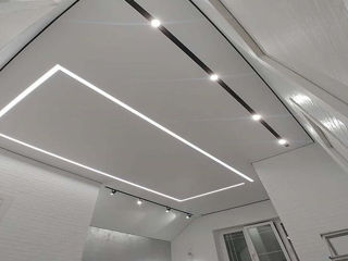Натяжные потолки + дизайн + освещения tavane extensibile + design + iluminatie foto 9