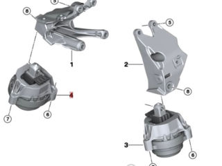 Подушки двигателя  (Perne motor) Bmw  5 G30 foto 2