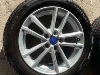 4 jante Ford r16 5x108 cu cauciucuri 205 55 r16 foto 3