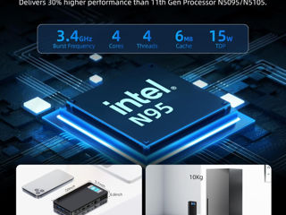 Новый nettop MeLE Overclock 4C Mini PC 12th Gen N95(up to 3.4GHz) 16GB RAM 512GB Windows 11 foto 4