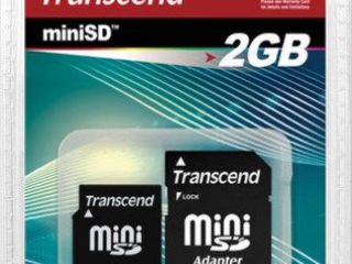 Transcend TS2GSDM miniSD 2GB Flash Memory Card Noua sigelata cu garantie foto 1