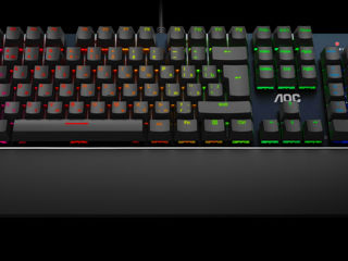 Tastatură mecanică AOC GK500, cu fir, RGB foto 1