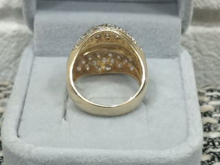 Женское золотое кольцо 585 пробы. Inel din aur 585.9.5gr. foto 8