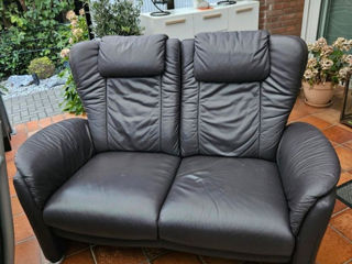 Sofa creslă de piele fotoliu кожаное кресло foto 2