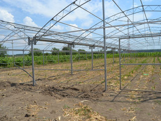 Sere pentru gradina Теплицы Constructie metal zincat Sera bloc angar depozit agricol foto 8
