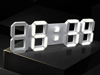Хамелеон-Многоцвет-3D светодиодные цифровые часы-настенные с 3D цифр свечения-Показывают температуру