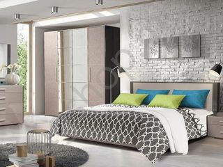Dormitor KMK Stefany (pat+2 noptiere+comoda). Livrare gratuită!! foto 1