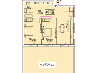 2-х комнатная квартира, 110 м², Центр, Унгень, Унгены фото 9