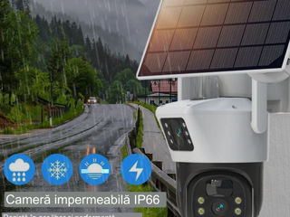 Cameră de supraveghere cu panou solar 4G imagine coloră 24/24 foto 6