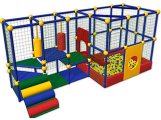 Детский игровой лабиринт, оборудование детской игровой комнаты, сухой бассейн, мягкий конструктор foto 1