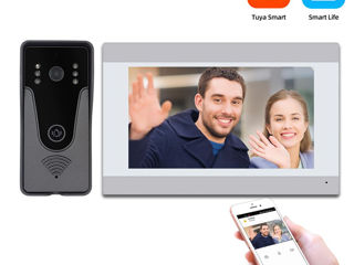 1080P 10-дюймовый сенсорный экран Smart Wifi видеодомофон с замком.Установка