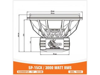 SUBWOOFER SP-15CX - 3000W RMS foto 8