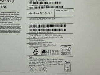 Apple MacBook Air 13, M3,  24/512GB  Sigilat! Last model! foto 3