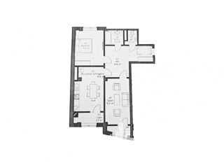 Apartament cu 2 camere, 76 m², Centru, Ialoveni foto 5