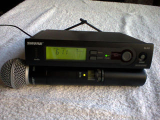 Microfon radio shure SLX4+Slx2(sm58) - original