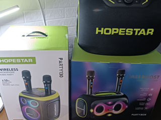 Hopestar Party BOX120w karaoke 2 microfona. foto 4