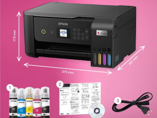 Multifunctional Inkjet color Epson L3260 EcoTank CISS, A4, Wireless, Negru  Sigilat foto 3