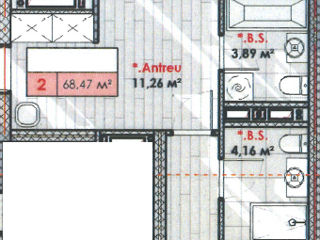 Apartament cu 2 camere, 68 m², Telecentru, Chișinău foto 2