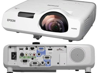 яркий проектор Epson 3200 Lм - короткофокусный, пульт, гарантия, пробное тестирование, чек foto 2