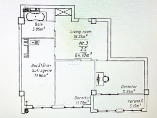 Apartament cu 2 camere, 64 m², Buiucani, Chișinău foto 4