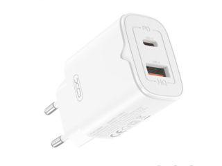 Încărcătoar rapid XO L130 (UE) standard european PD30W/QC18W (1USB-C+1USB-A) foto 2